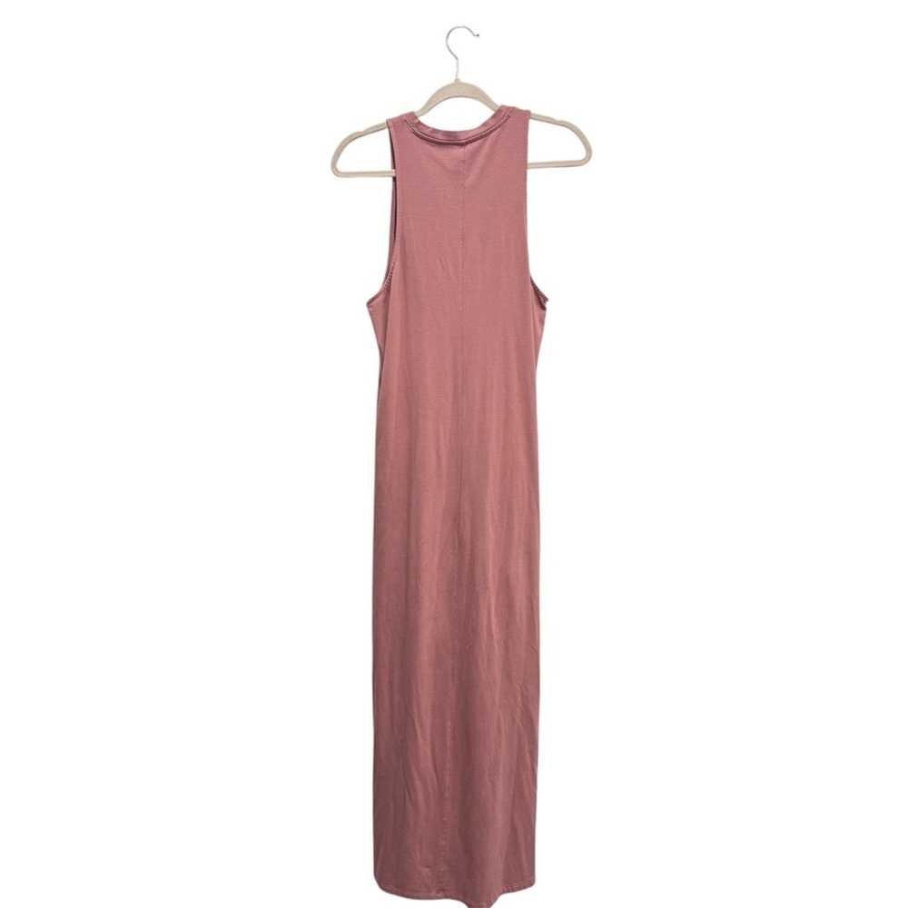Athleta Destination Maxi Tank Dress Cotton Blend Athleisure Palermo Pink Mauve M - Picture 6 of 10